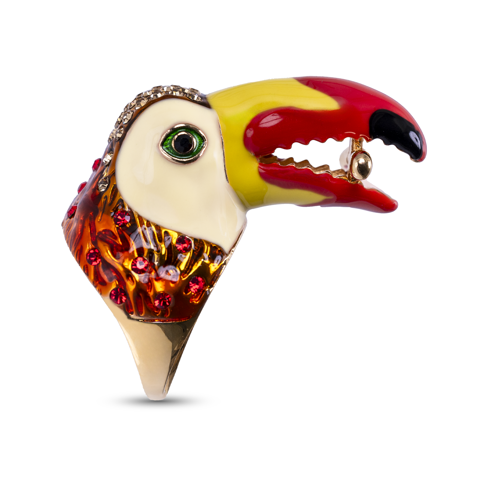 Red Amazon Toucan Ring